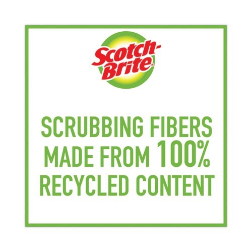 Scotch-Brite Heavy-Duty Scrub Sponge, 4.5×2.7, 0.6″ Thick, Yellow/Green, 6/Pack