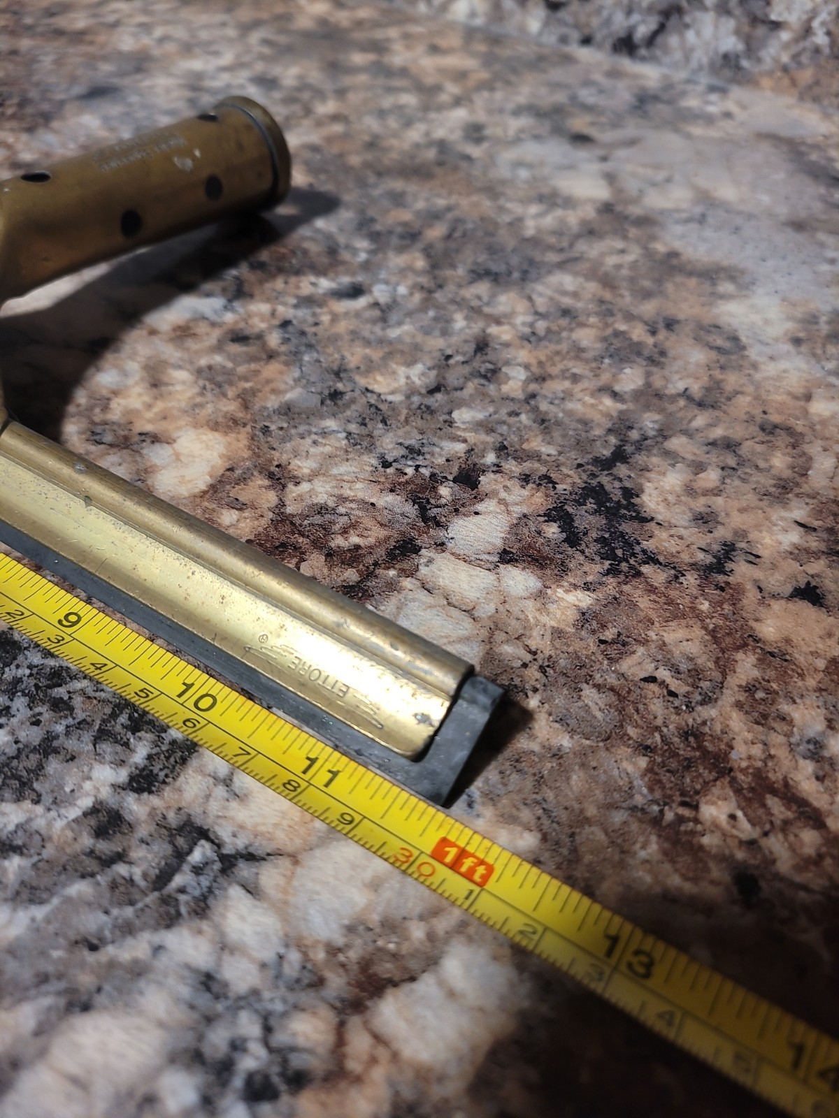 Unger Ettore Brass Handled Squeegee Lot Of 2 Sizes 17.5″ And 11.5″ Made In USA