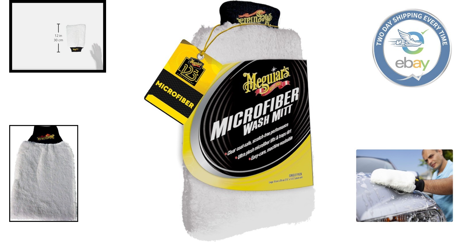 X3002 Super-Thick Microfiber Wash Mitt for Show Car Finish – Machine Washable