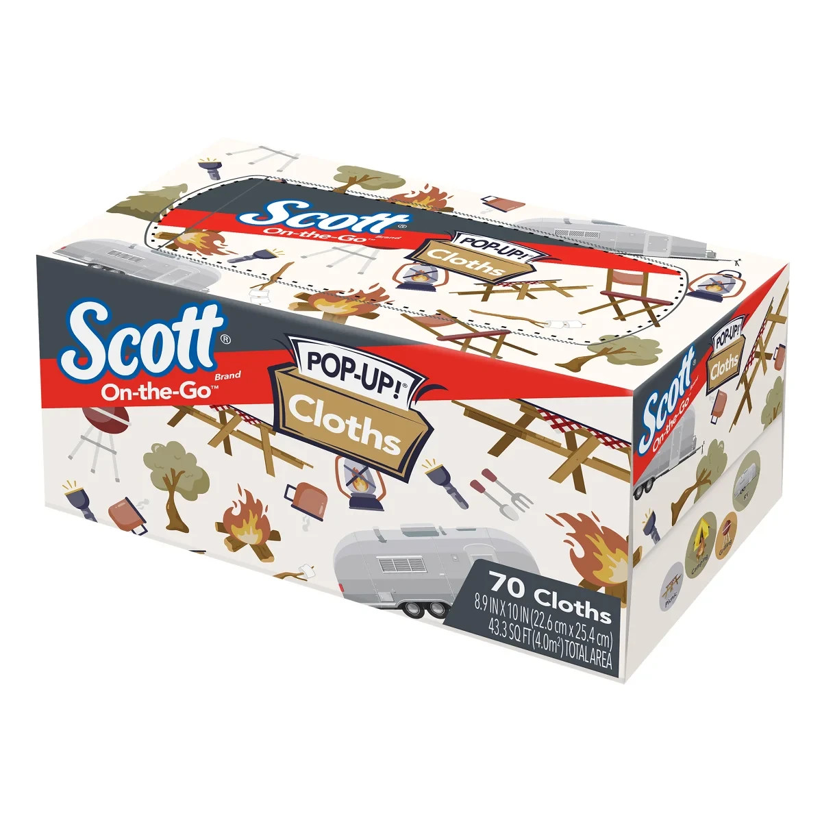 NAPKINS PAPER TOWELS SCOTT POP UP CLOTHS DISPENSER DISPOSABLE PORTABLE BULK 8PK