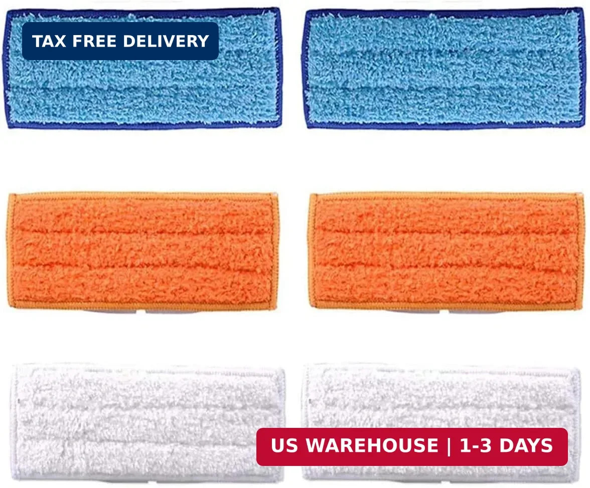 6 Pack Mopping Pads for iRobot Braava Jet 240 241 245 (2 Wet Pads, 2 Damp Pads,