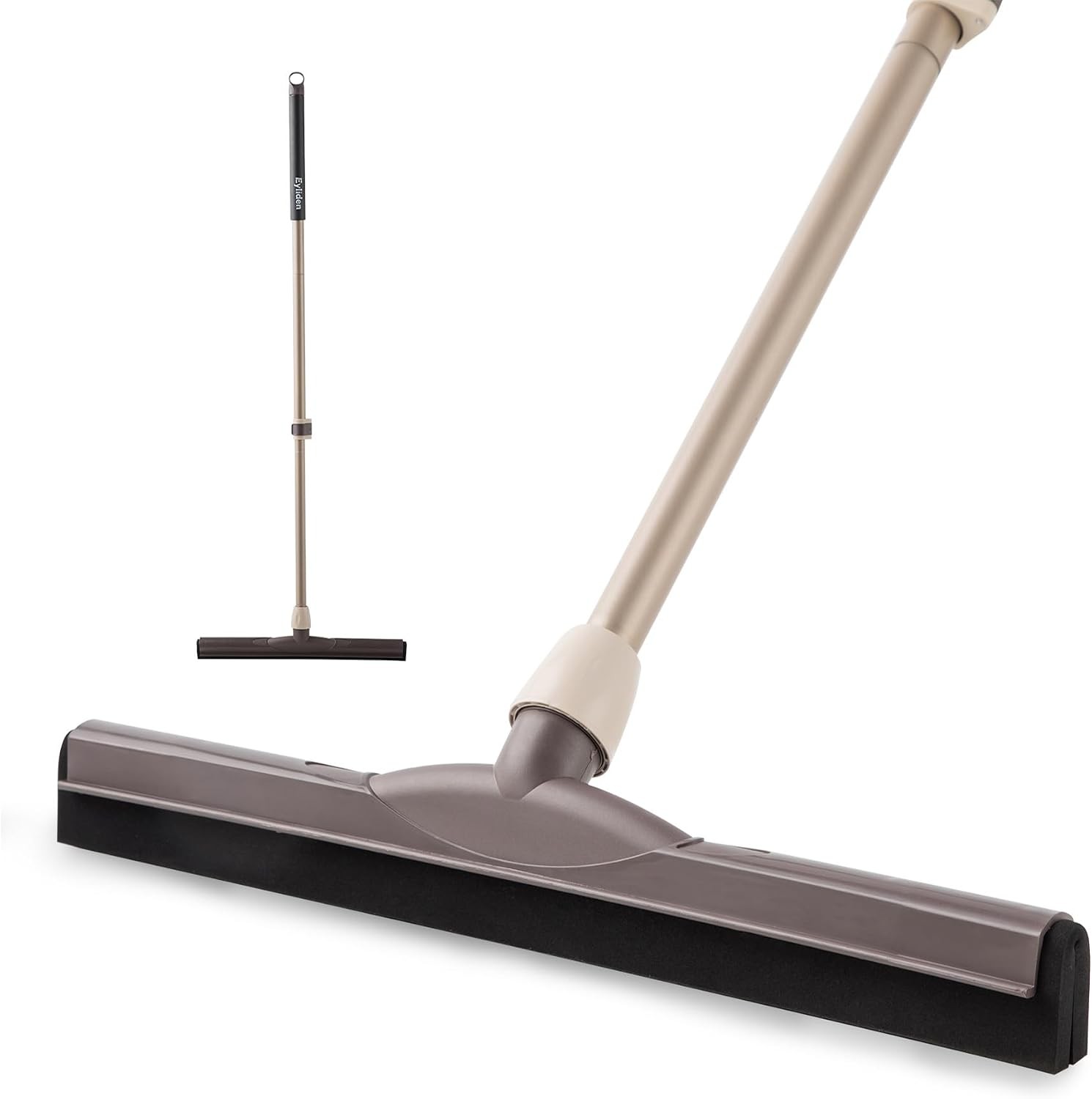 Eyliden 17″ Floor Squeegee, Dual EVA Blade, Water Removal, Tile, Hardwood