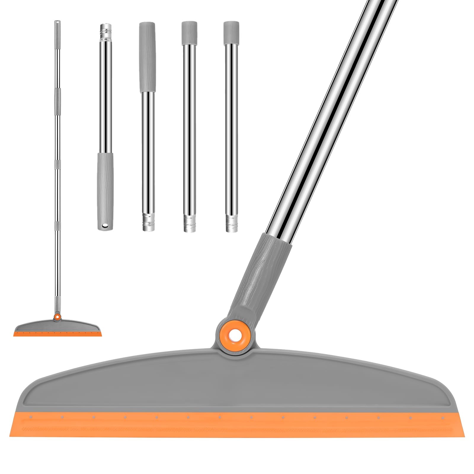 Multifunction Magic Broom, 54 Inch Adjustable Long Handle Silicone Floor