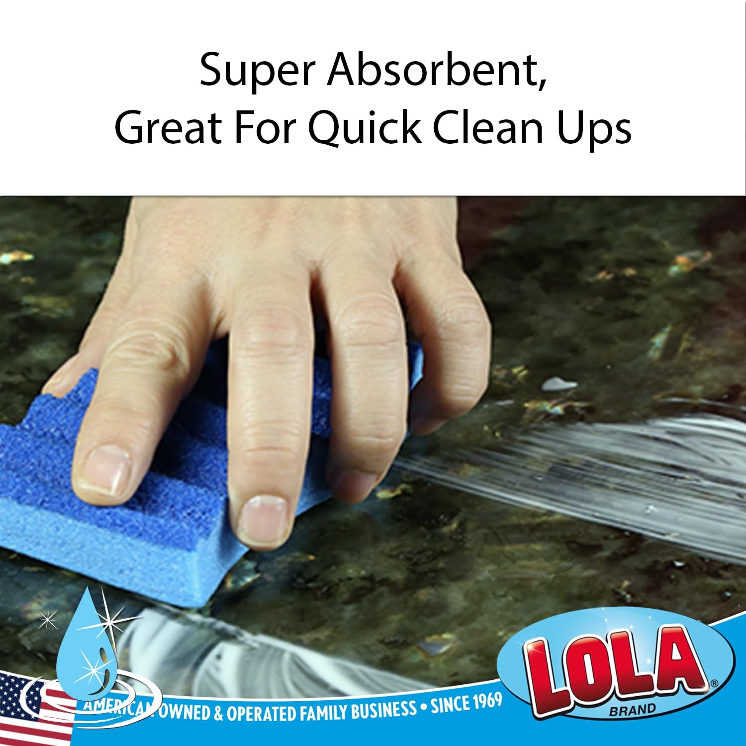 LOLA All Purpose Scrub Sponge, 24 Pack, Made in USA Scrub Sponge- Superior Te…