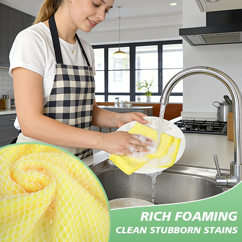 Microfiber Dish Cloths for Washing Dishes Towels Best Kitchen Washcloth Clean…