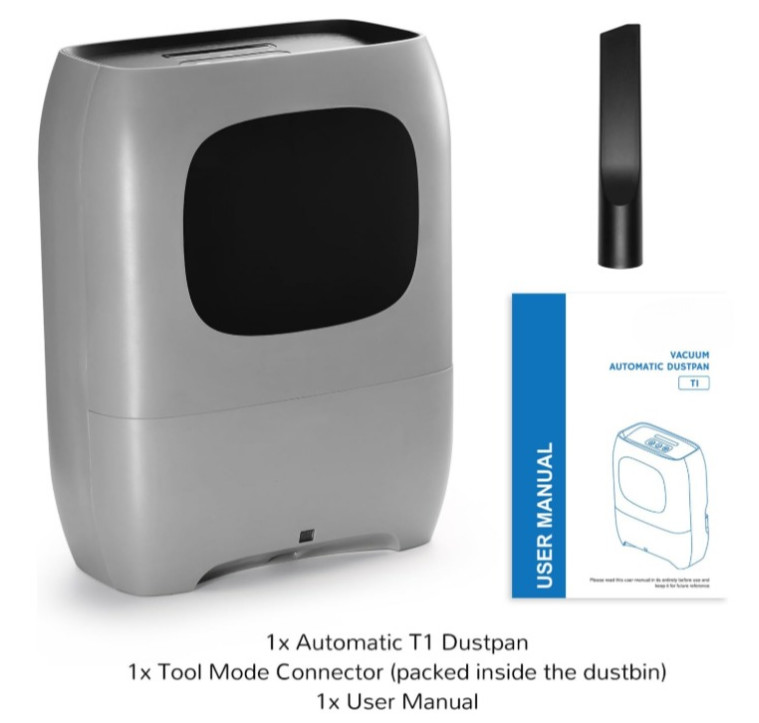 Aspirador Recogedor Automático 20KPa 1500W para Mascotas, Cocina y Salón