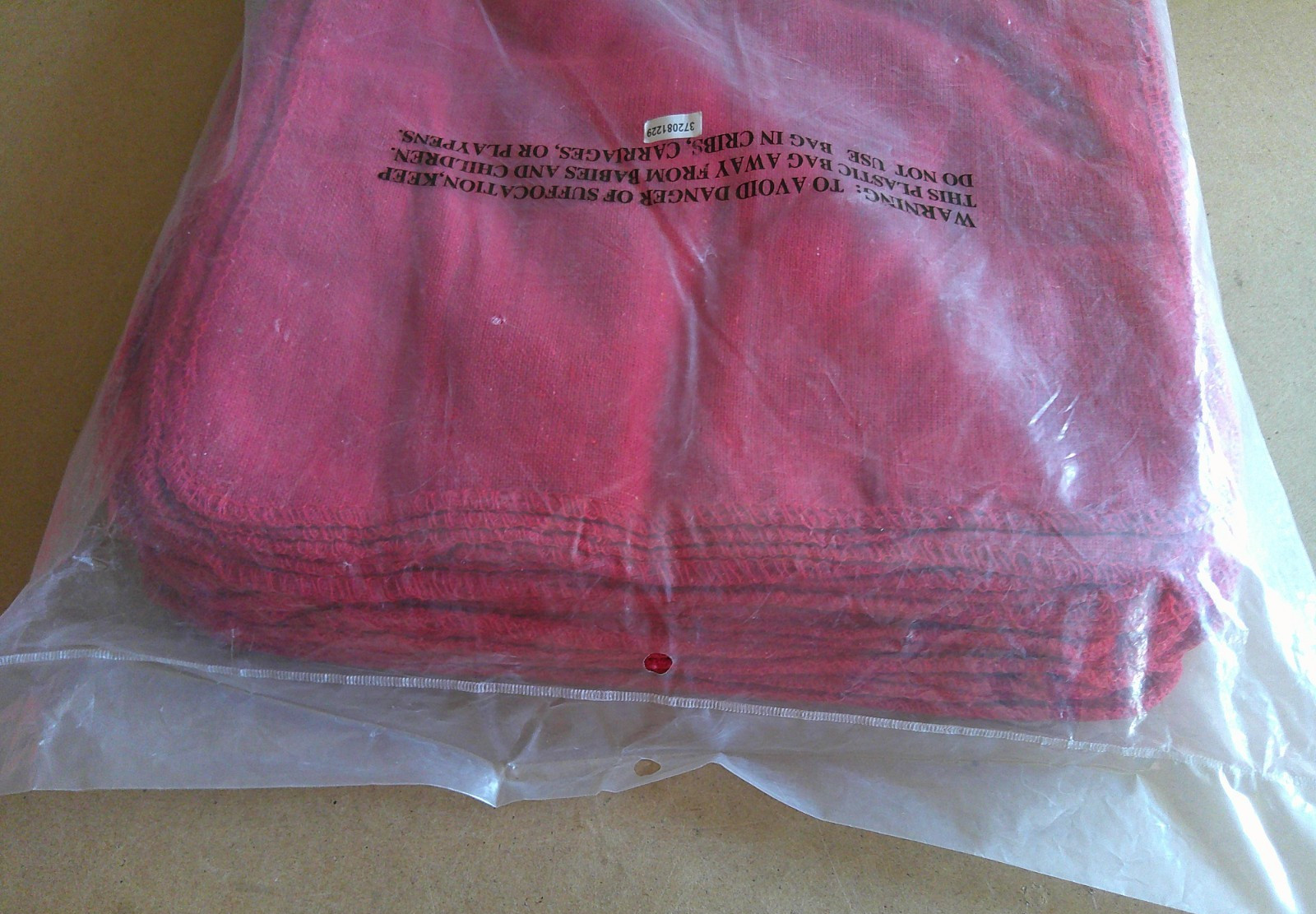 14 in. x 13 in. Mechanics Shop Towels Red 50 Pack NEW