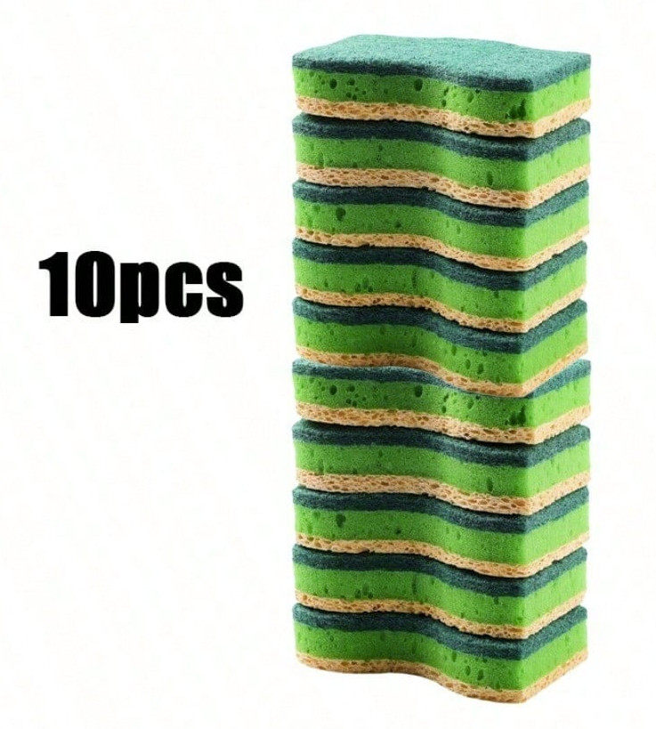 10pcs Thickened Cleaning Sponges – Soft, Durable & Water-Absorbent Wipes – NEW
