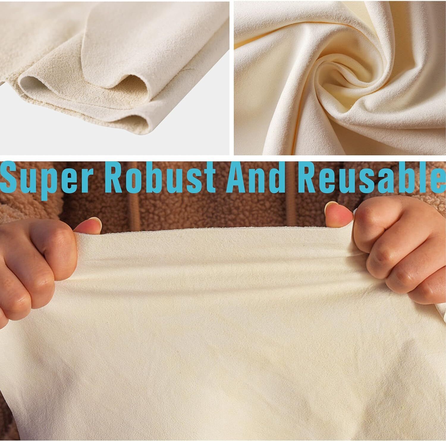 Chamois Cloth For Car – Drying Towel Shammy Towel Natural Real Leather Washing C