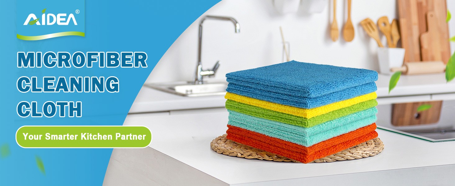 Microfiber Cleaning Cloth, 20PK, Soft Absorbent Rags, Microfiber Towels for