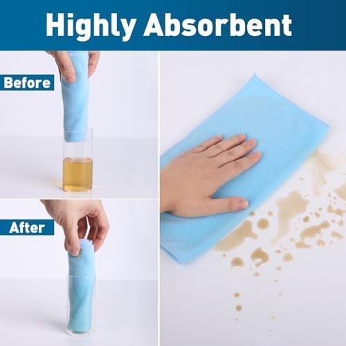 Microfiber Cleaning Cloth Set of 50 Towel Rag Car Polishing Detailing No Scratch
