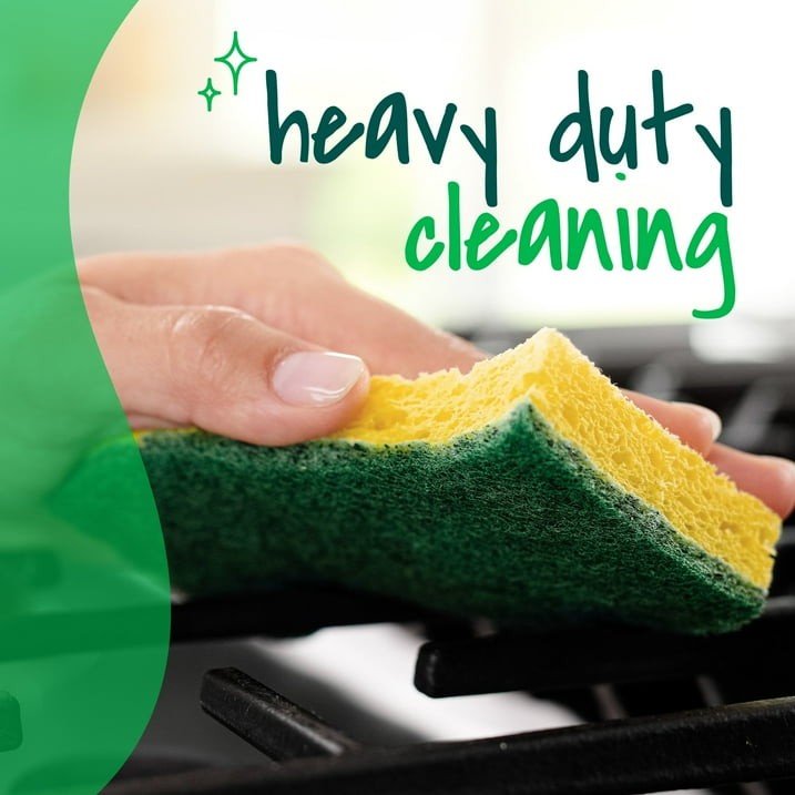 Scotch-Brite Heavy Duty Cleaning Scrub Sponge, 6 Dish Sponges