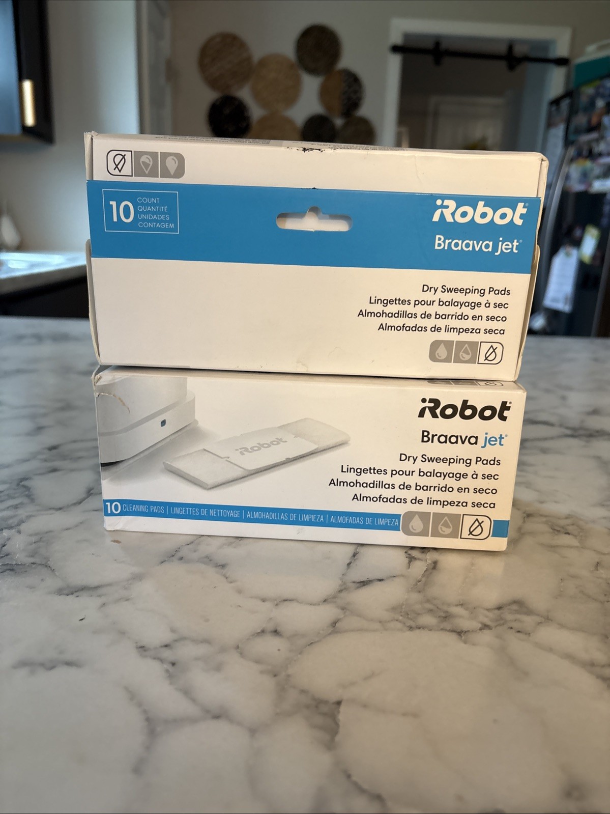 2 iRobot® Braava jet® Dry Sweeping Pads 10 pads ea. Box NEW (20 Total)