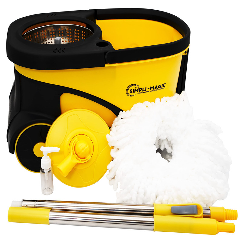 Simpli-Magic Deluxe Stainless Steel Rolling Spin Mop System Replacement