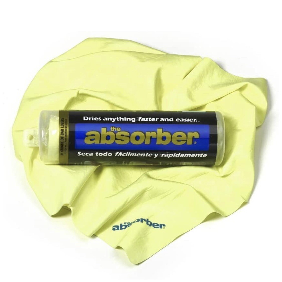 The Absorber Synthetic Premium Drying Chamois Cloth. Large (27 x 17 In.) Yellow