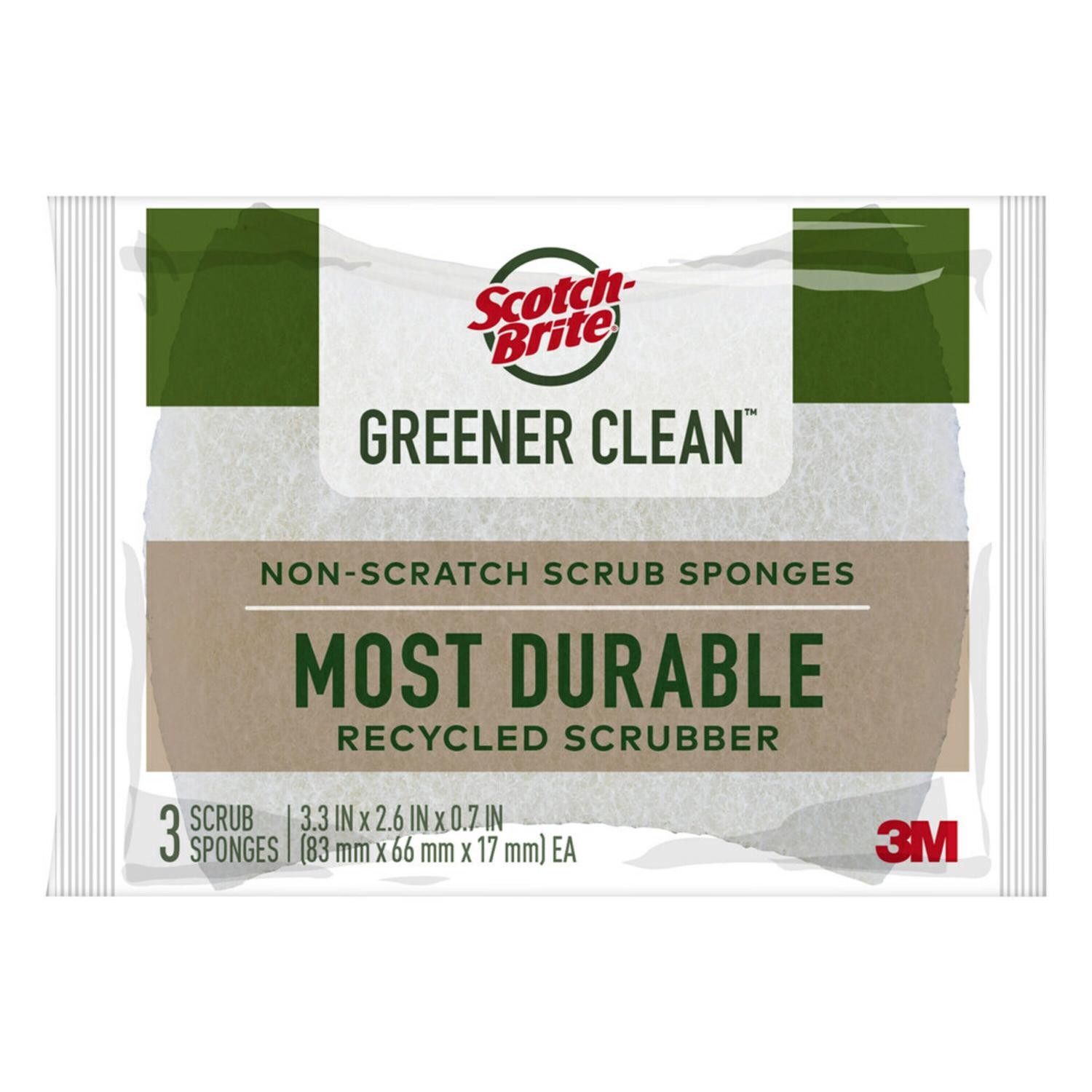 Scotch-Brite 97033 Brown Multi-Purpose Non-Scratch Sponge 4.5 L in. (Pack of 8)