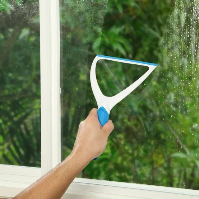 Non-Slip Grip Home Squeegee Glass Window Cleaner shower doors mirrors tile