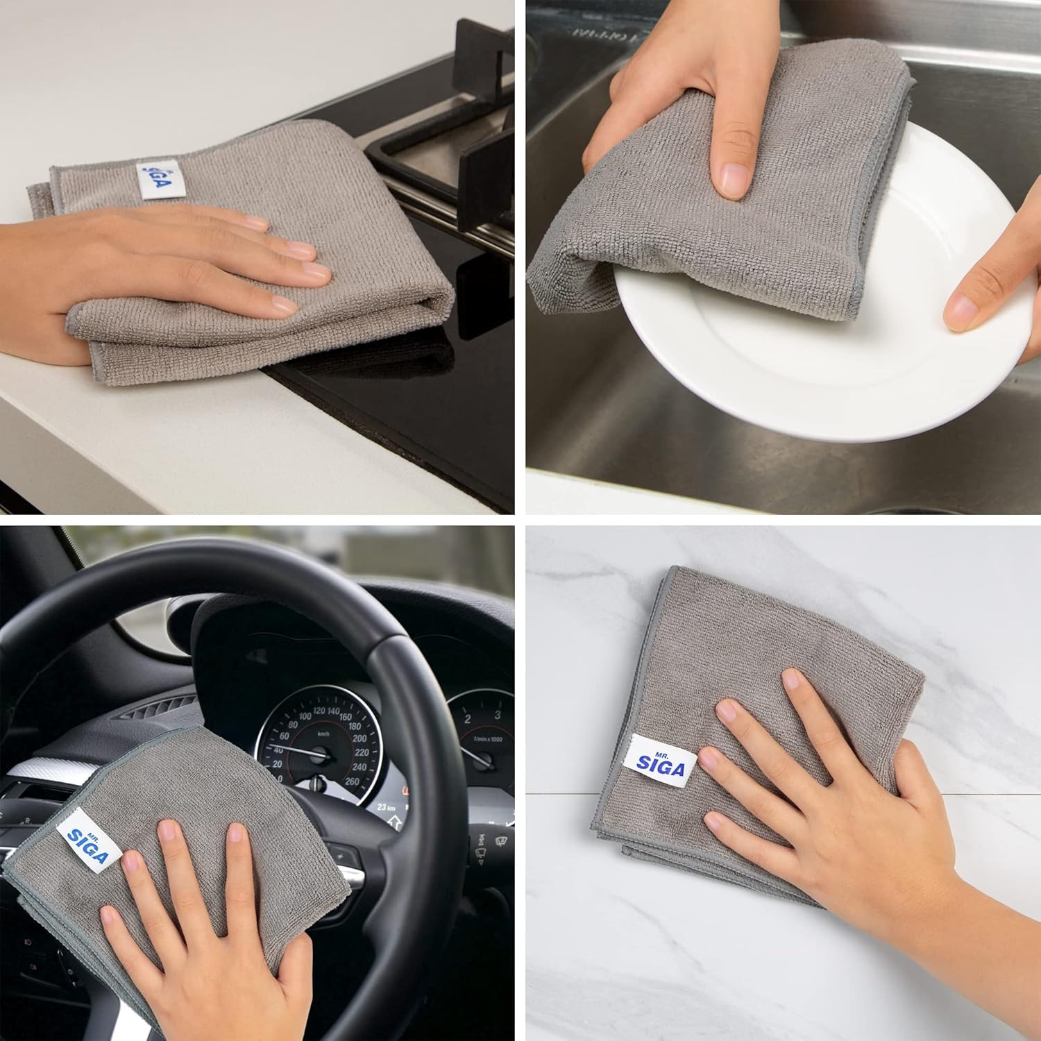 Microfiber Cleaning Cloth, All-Purpose Microfiber Towels, Streak Free