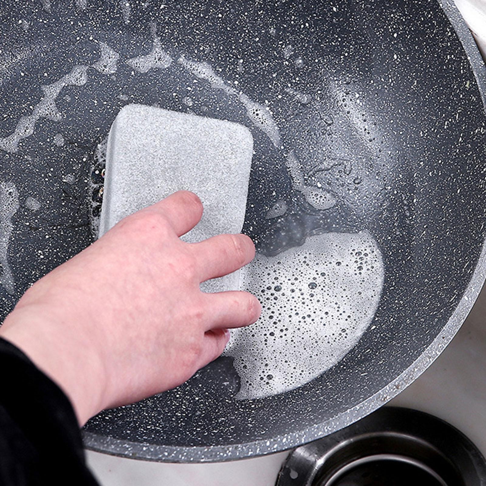 NEW 1Pc Dish Sponge For Heavy Duty Scrub Sponges ual-Sided Sponge Kitchen