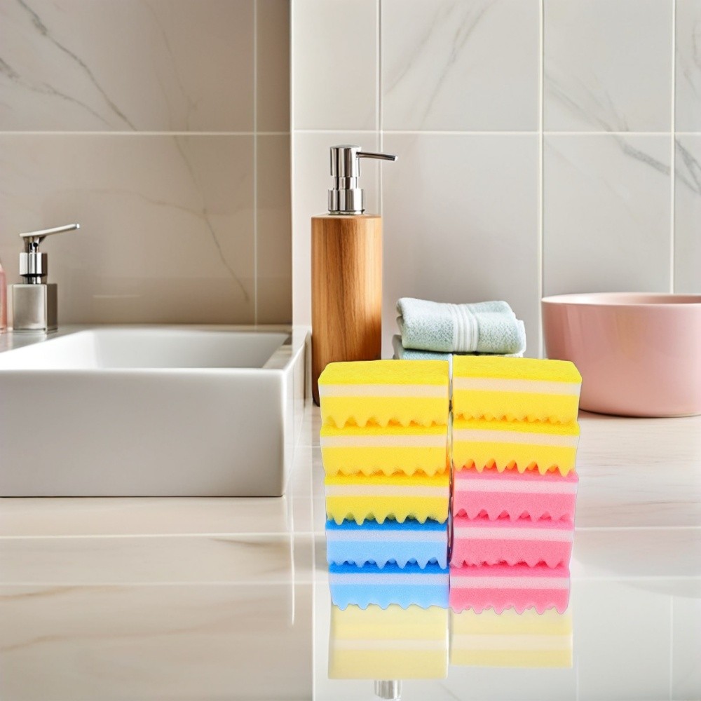 10 Pcs Sponge Product Dish Washing Sponges Scrubber Cleaning for Household