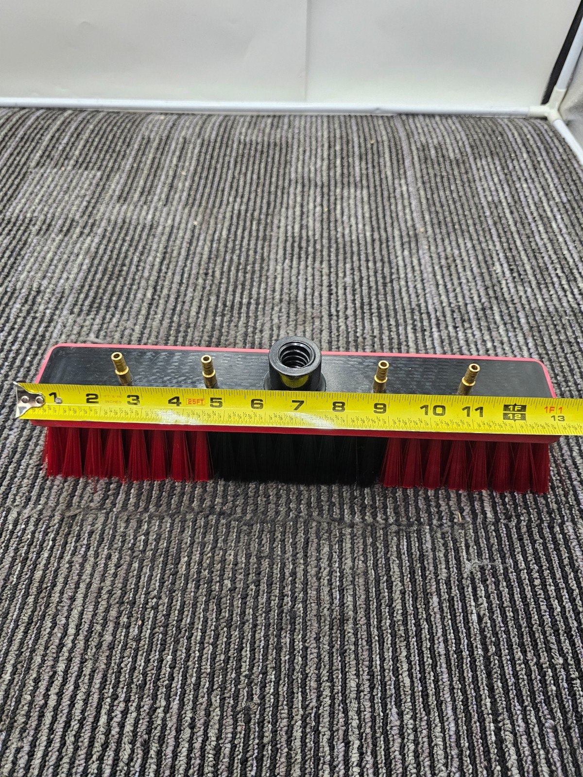 Window Cleaning Brush Head for Solar Panel Washing Water Flow Through NO POLE