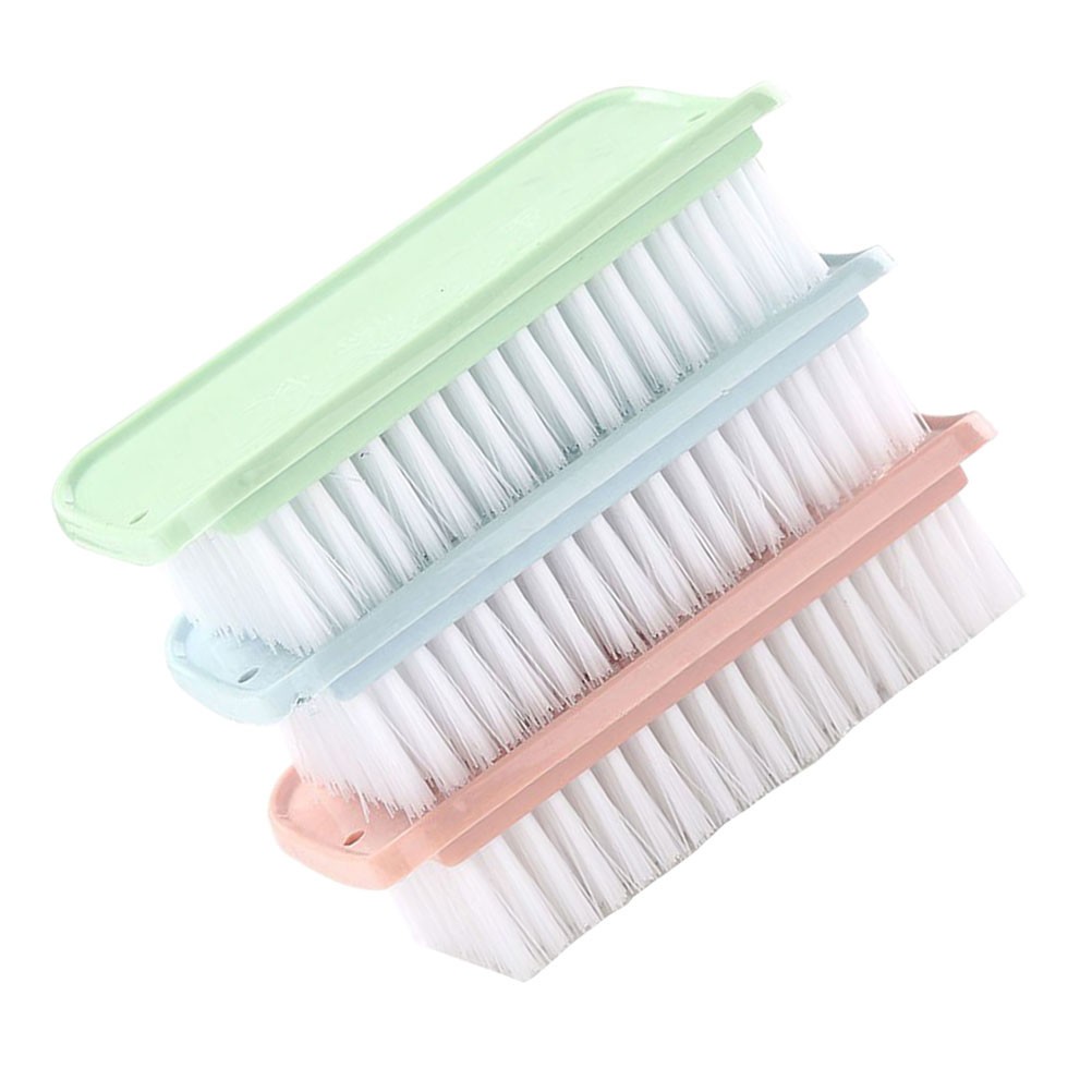 3Pcs Reusable Multi Use Cleaning Brush Plastic Handle Assorted Colors