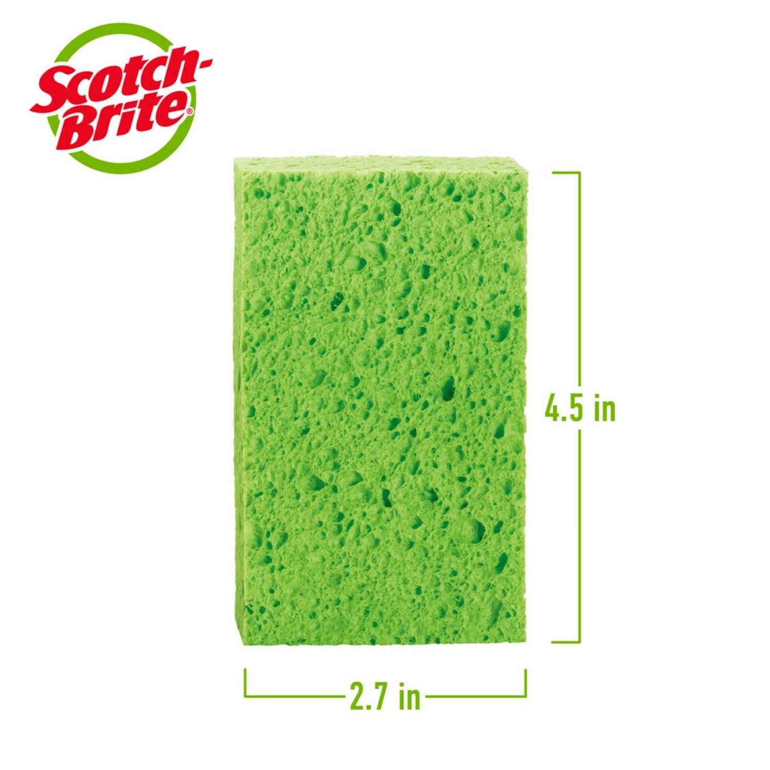 Scotch-Brite 7274-FD Ocelo Cellulose Medium Duty Sponge 4.7 W in. (Pack of 10)