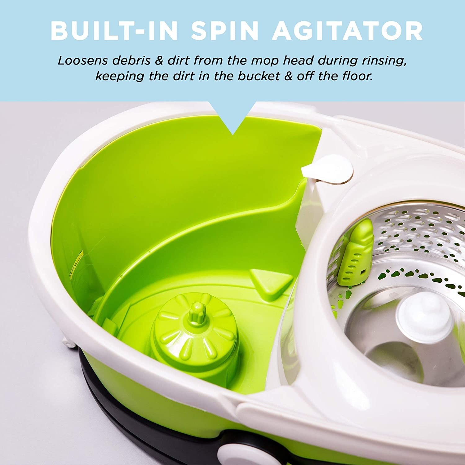 Simpli-Magic Deluxe Stainless Steel Rolling Spin Mop System Replacement