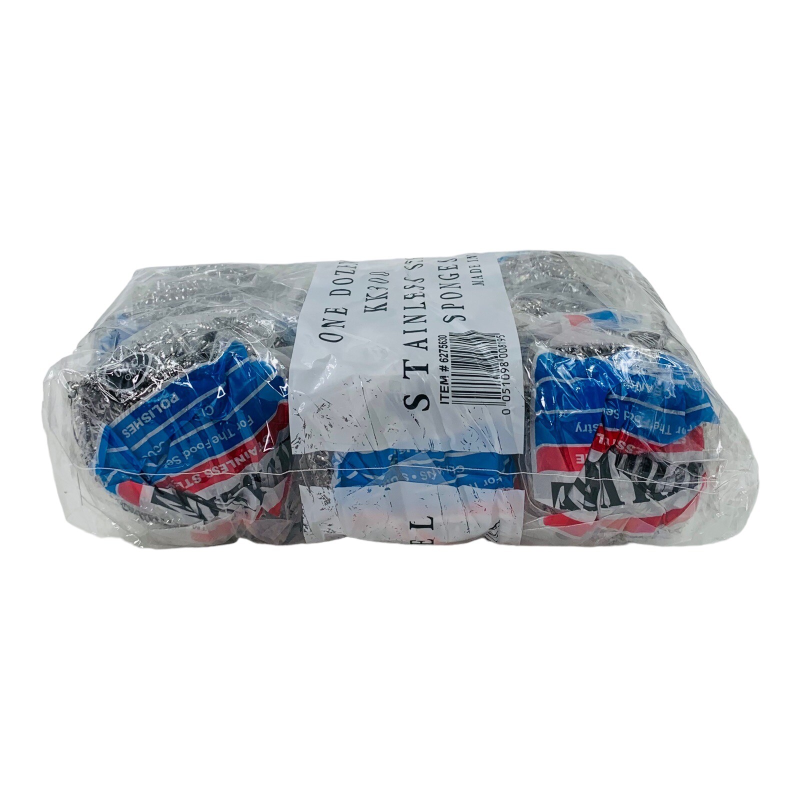 12 Count Stainless Steel Sponges Scrubbers Scour Pad Kurly Kate KK300