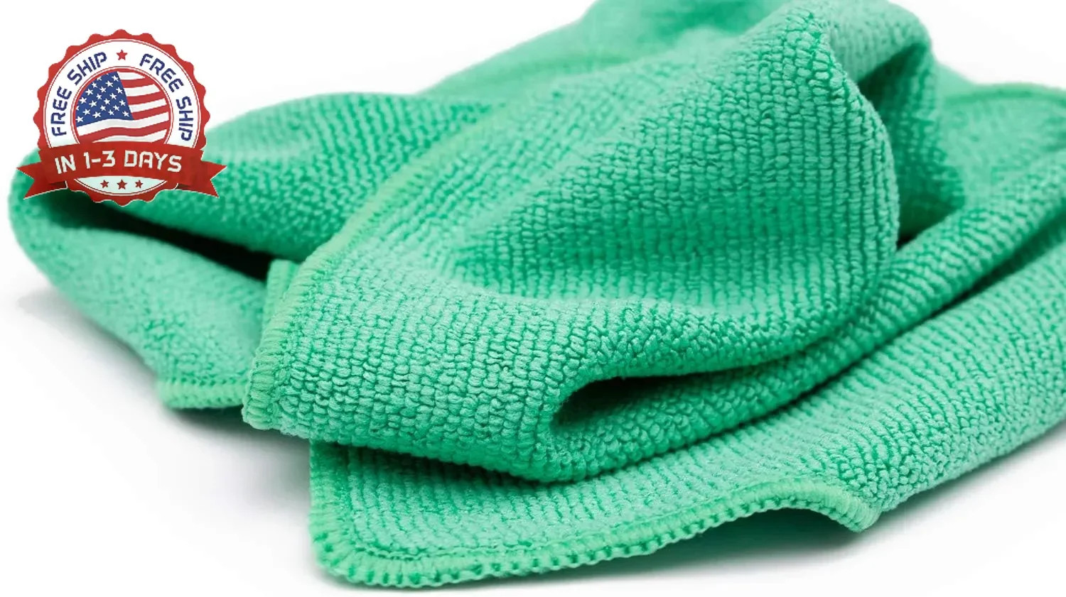 Heavy-Duty Microfiber Towels 320gsm 16×16 Inch Green 12 Pack for Ceramic Coating
