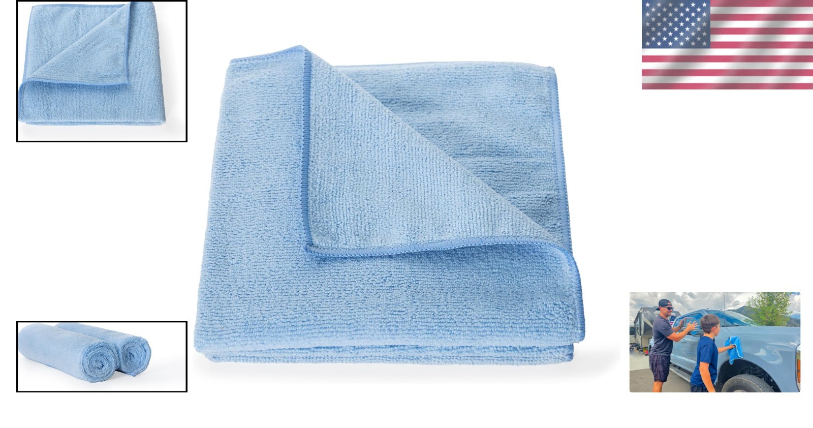 Durable 320 GSM Microfiber Towel – 16×16 Scratch-Free Detailing for All Surfaces