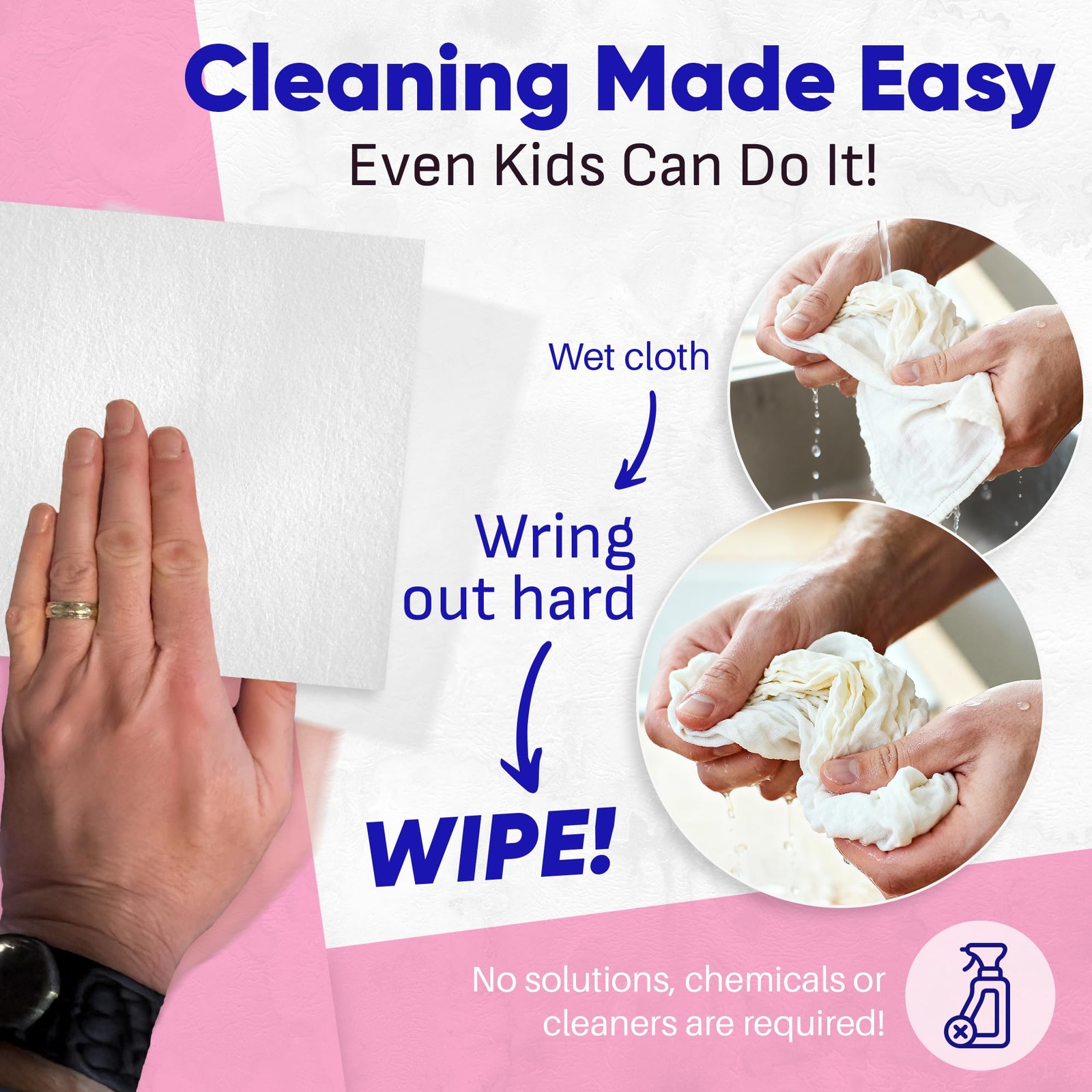 Zezo-Fiber Microfiber Cleaning Cloths – Highly Absorbent Premium Towels for C…