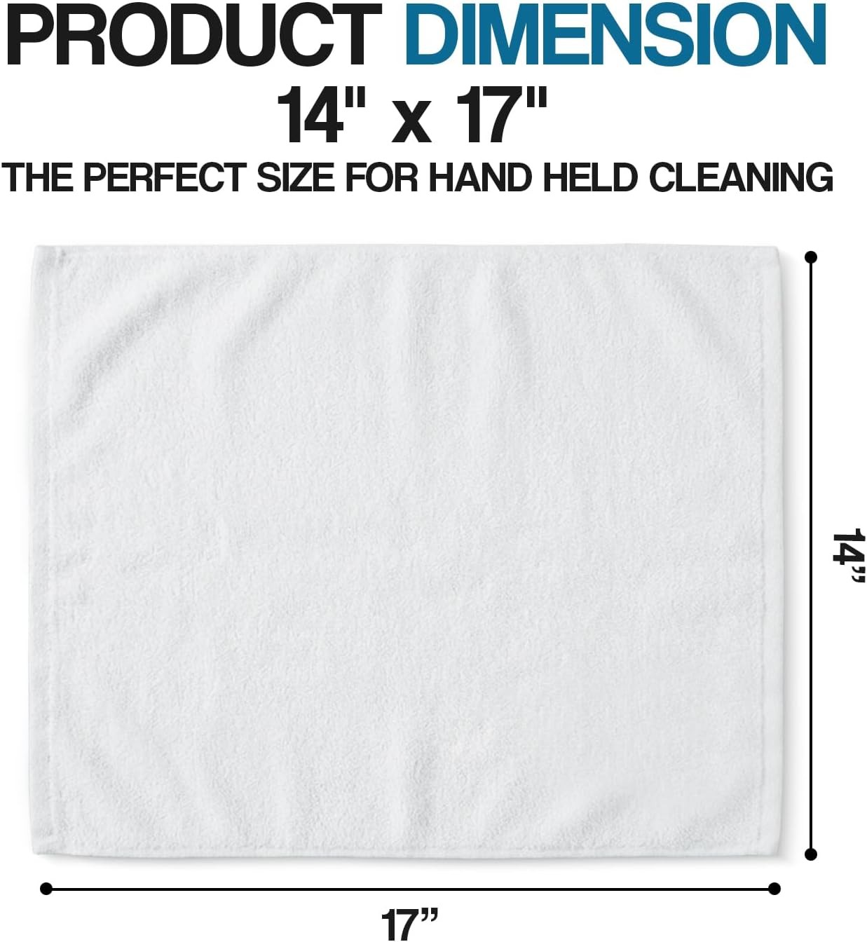 Bar Towels Pack of 60 14×17 Inch Cotton Absorbent Reusable Cleaning Rags