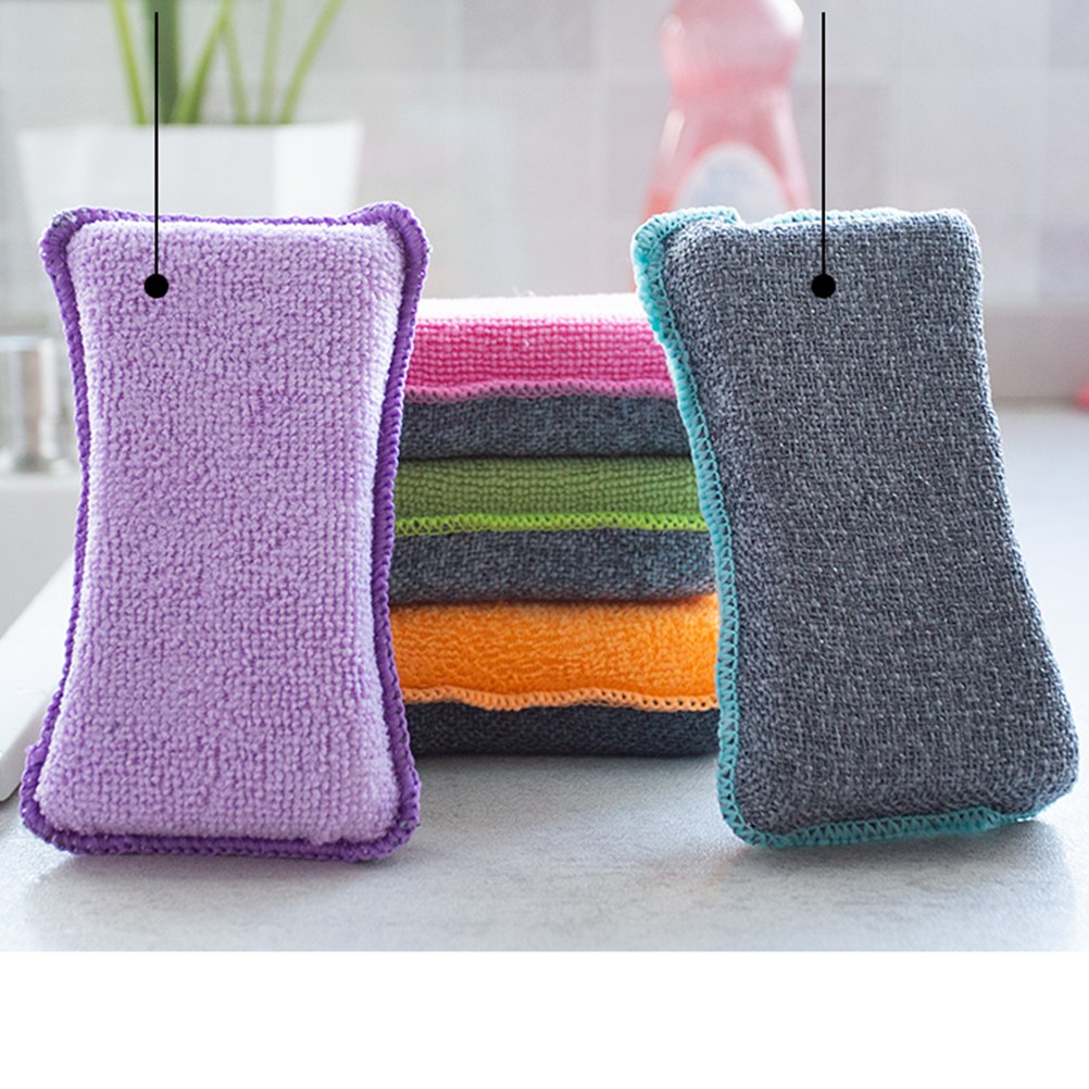5Pcs Sponges for Dishwashing Rich Bubbles Easy Grip for Home Kitchen Use