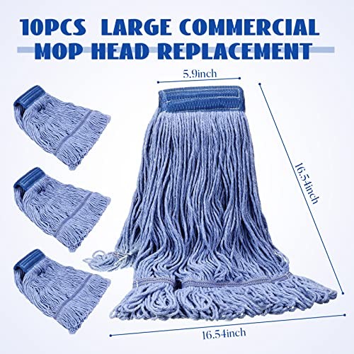 10 Pack 24oz Mop Head Replacement Commercial Cleaning Mop Head Wet String