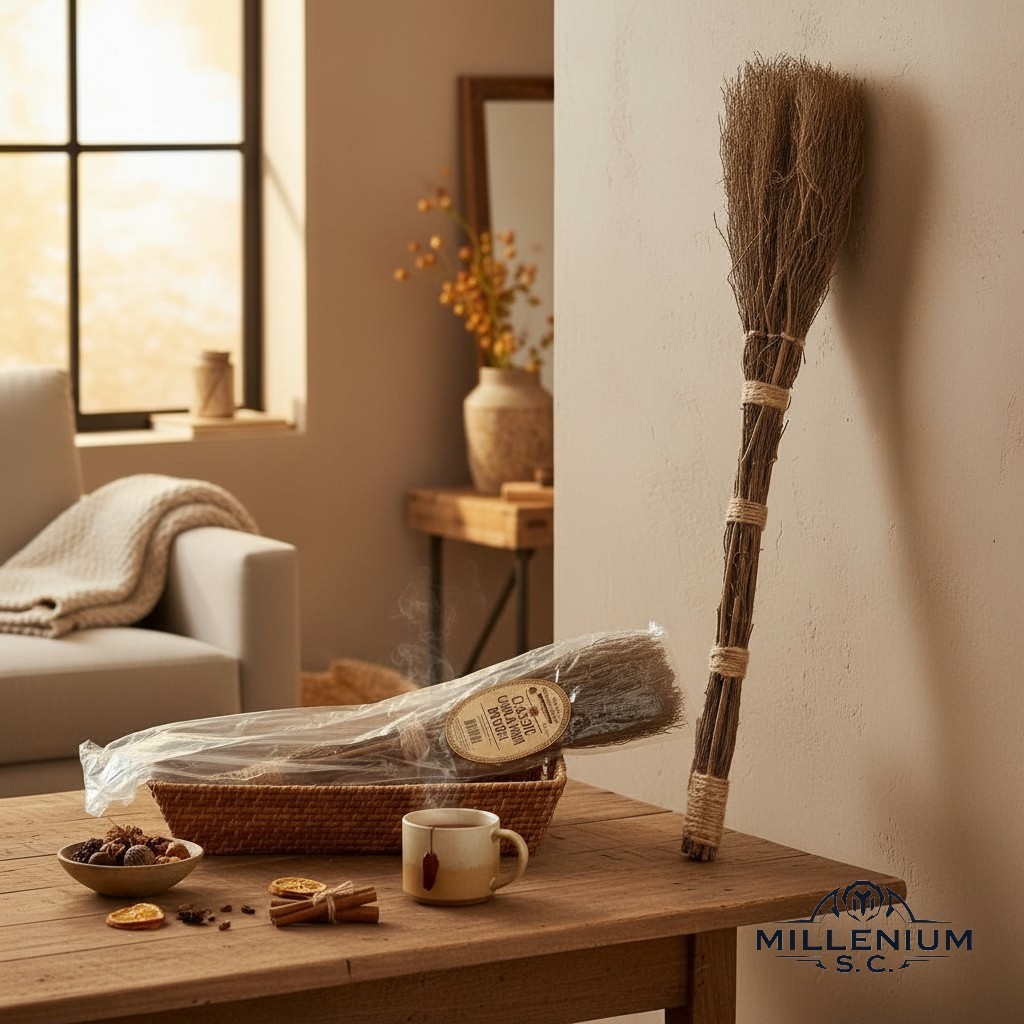 Highly Scented Cinnamon Broom Stick 36 inch Heather Rope Loop Fall Winter Decor