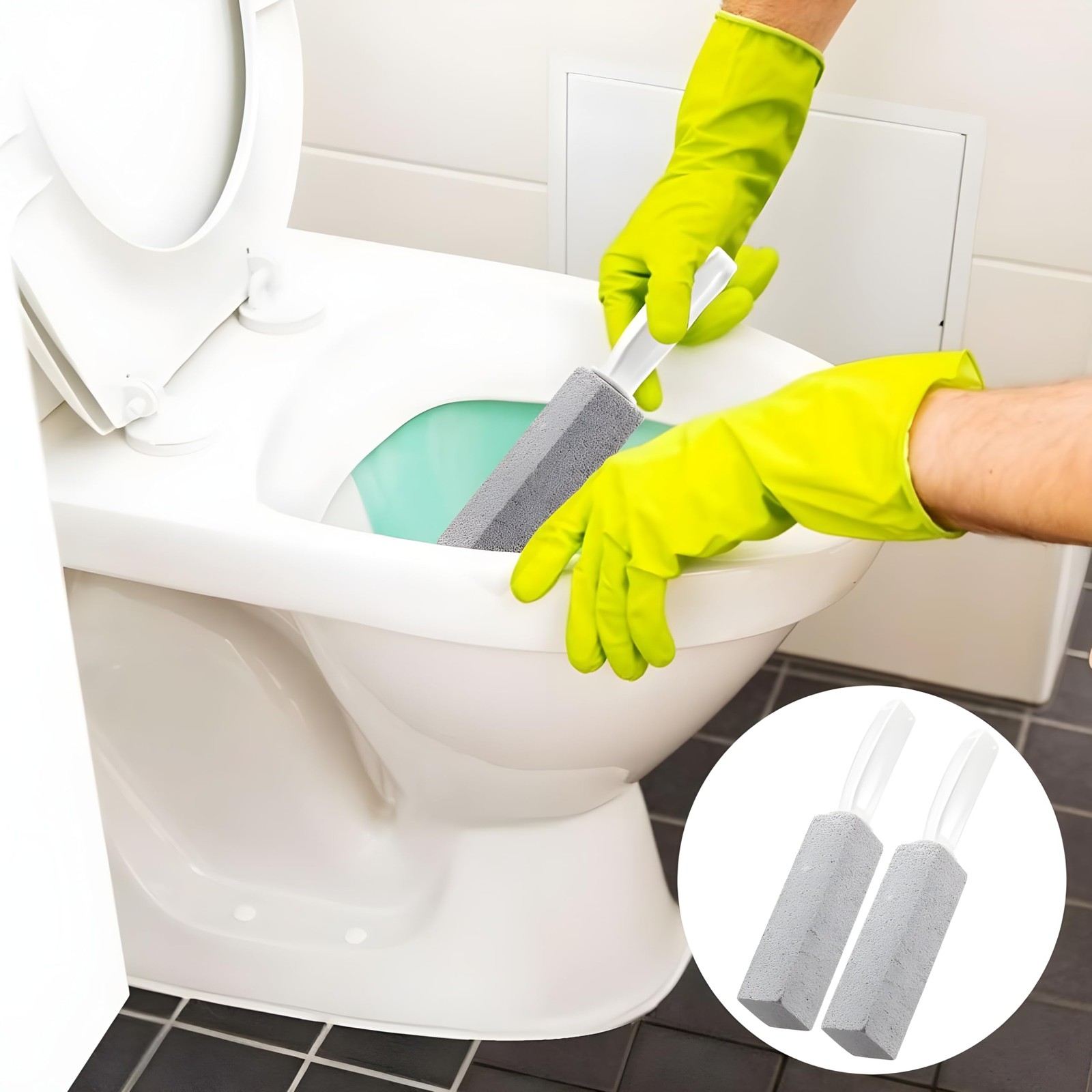 Bexter 2-Pack Value Toilet Bowl Pumice Cleaner with 1 Count (Pack of 2)