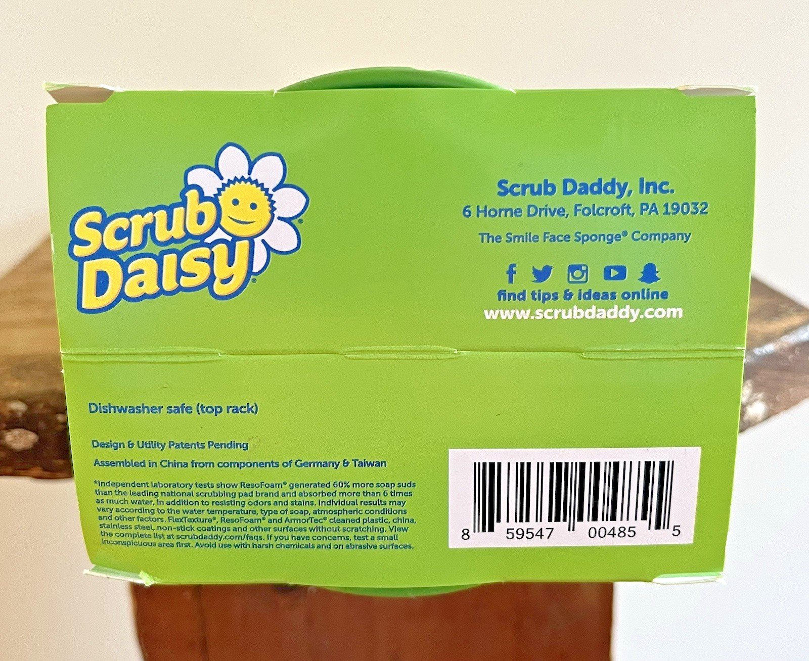 New Scrub Daisy Daddy Hyacinth & Base Dishwand System Bottle Glass Scrubber