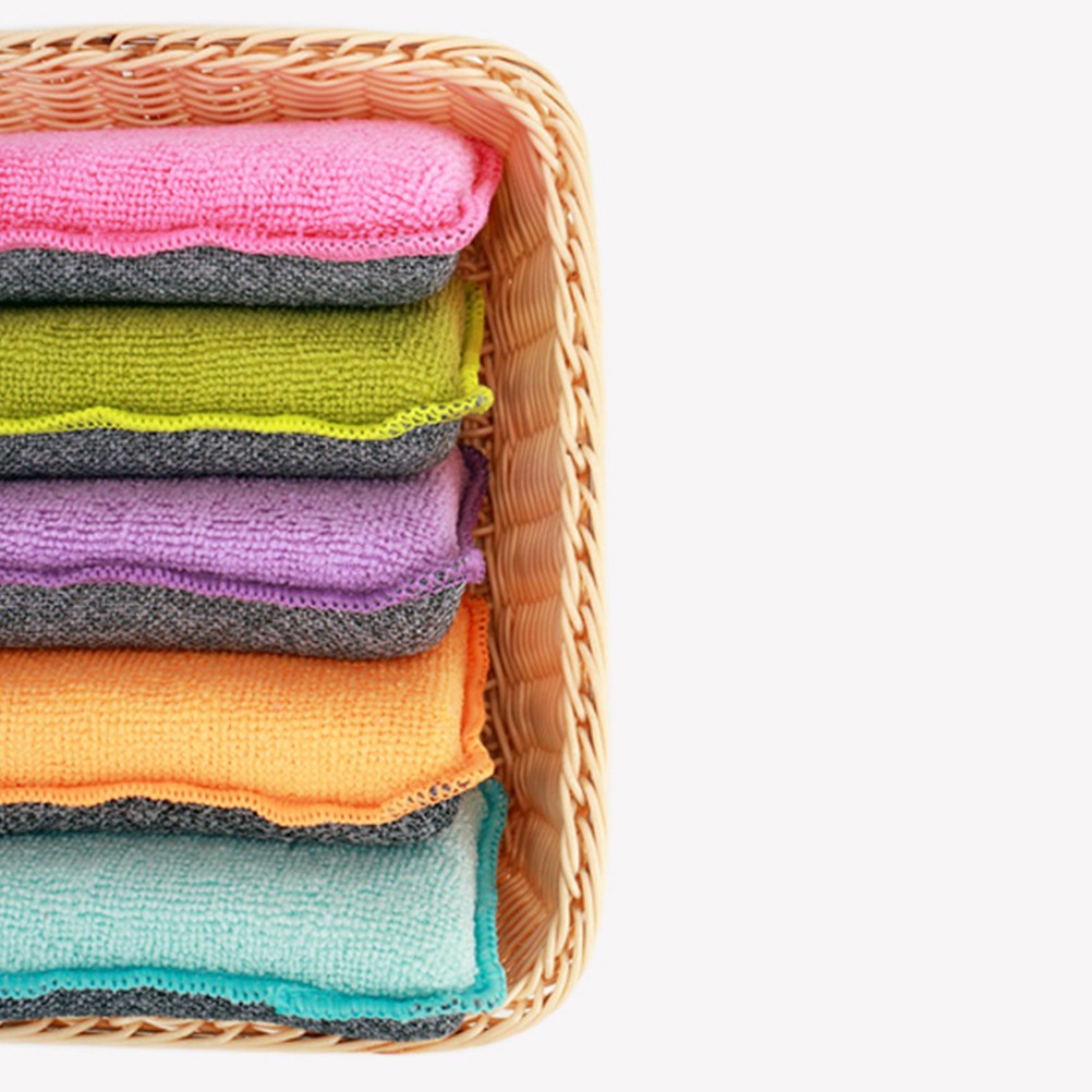 5Pcs Sponges for Dishwashing Rich Bubbles Easy Grip for Home Kitchen Use