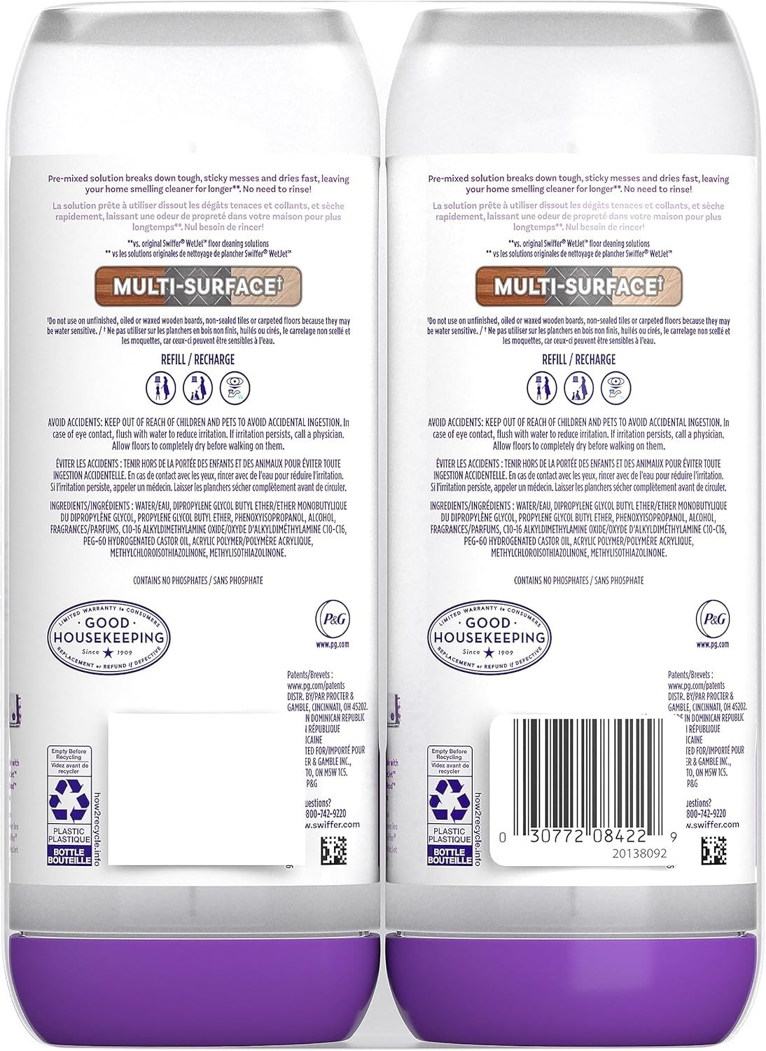Swiffer Power Mop Refill Solution, pack of 2