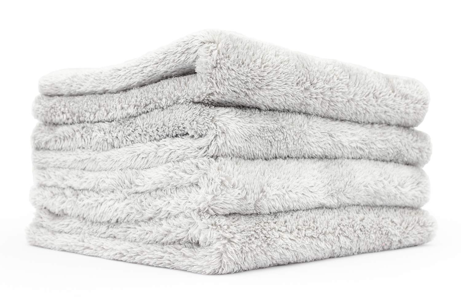 Eagle Edgeless 500 Microfiber Detailing Towels 70/30 Blend 4Pack, 16″x16″