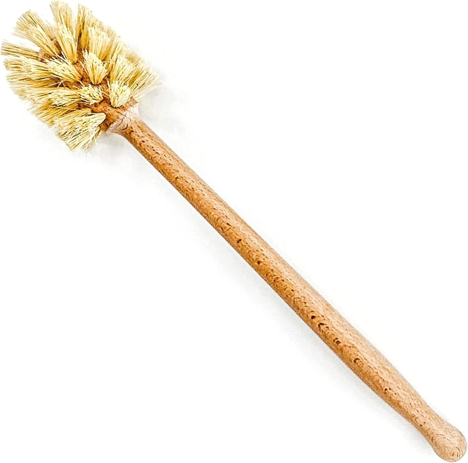 Bottle Brush with Extra Long Wood Handle and Strong Bristles – Cleans and
