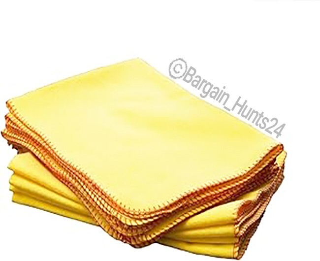 6 Count Cleaning Cloth Yellow Dust Towel Rag Car Polishing Detailing (Pack of 2)