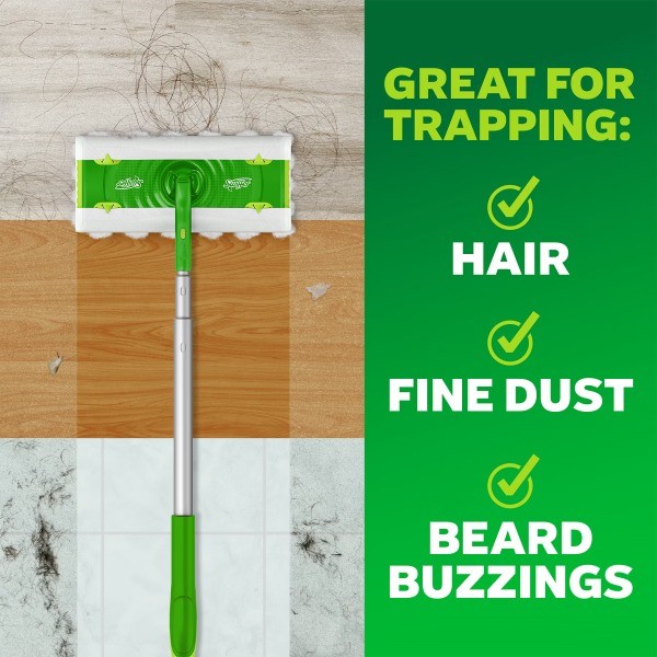 Unscented Sweeper Hair Magnet Deluxe Starter Kit Floor Cleaners – 9pc