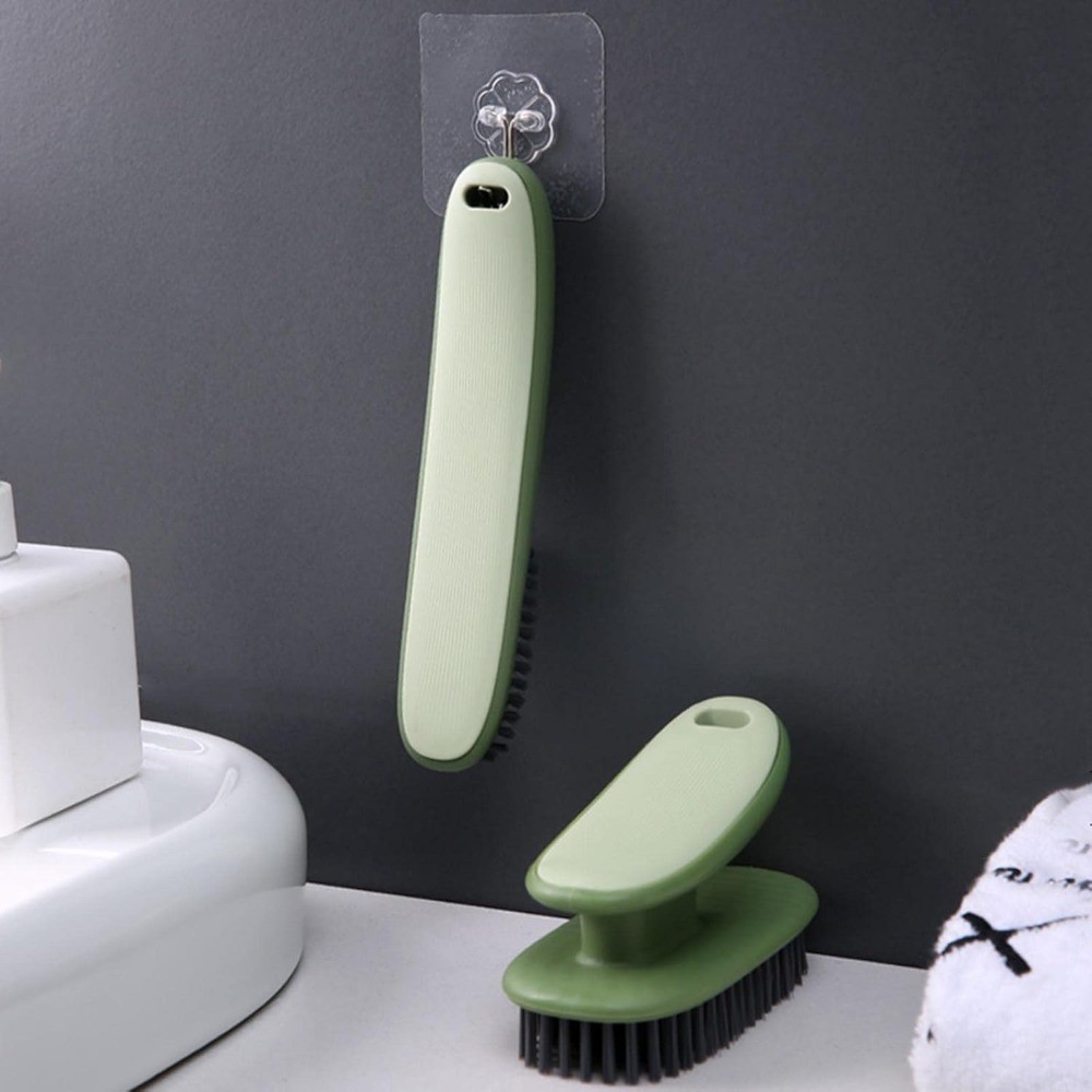 Household Cleaning Scrub Brushes for Laundry Shoes Stains Soft Bristle Easy Grip