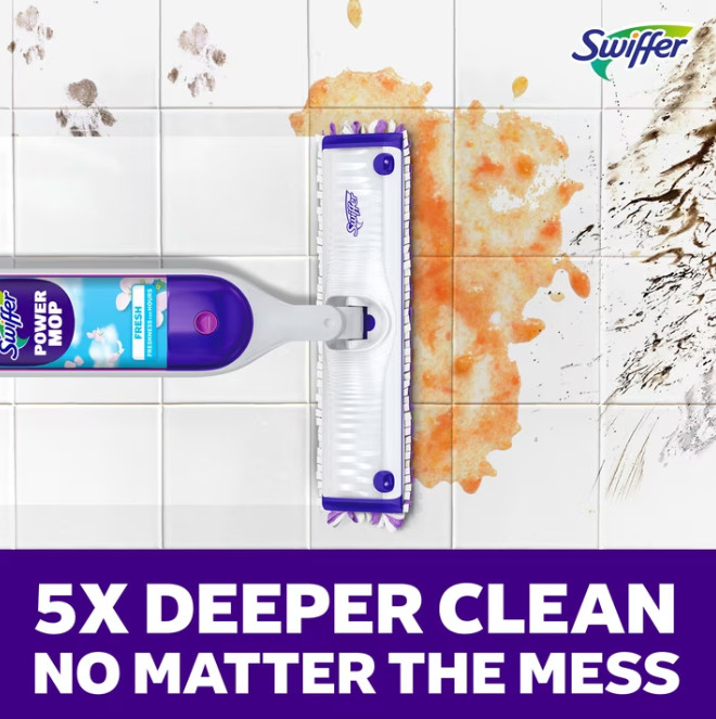 Swiffer Power Mop, Floor Cleaner, Tile, Vinyl, Laminate, Wood, Floor Cleaner, Cl
