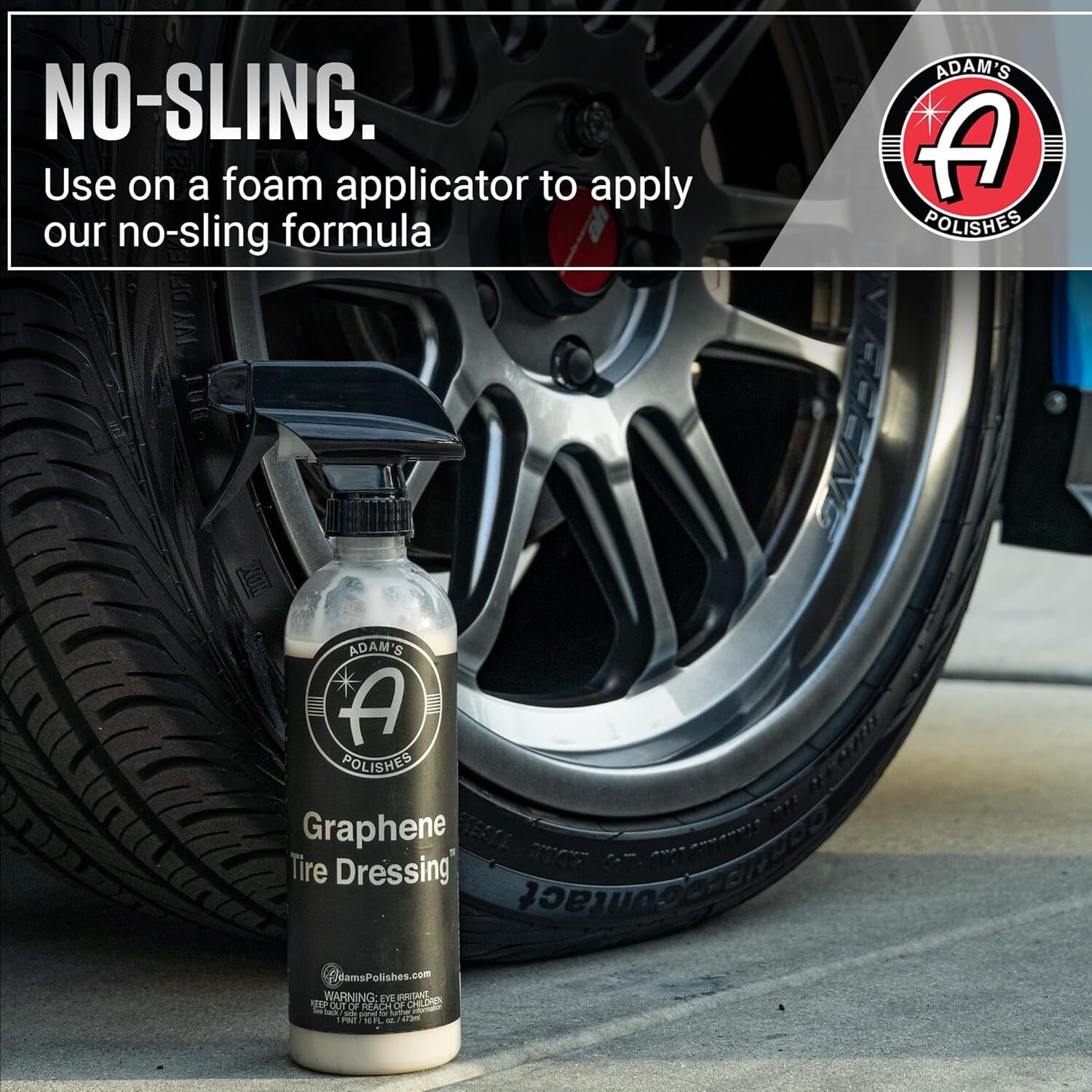 Adam’s Polishes Graphene Tire Dressing – Deep Black Finish 16 fl. oz