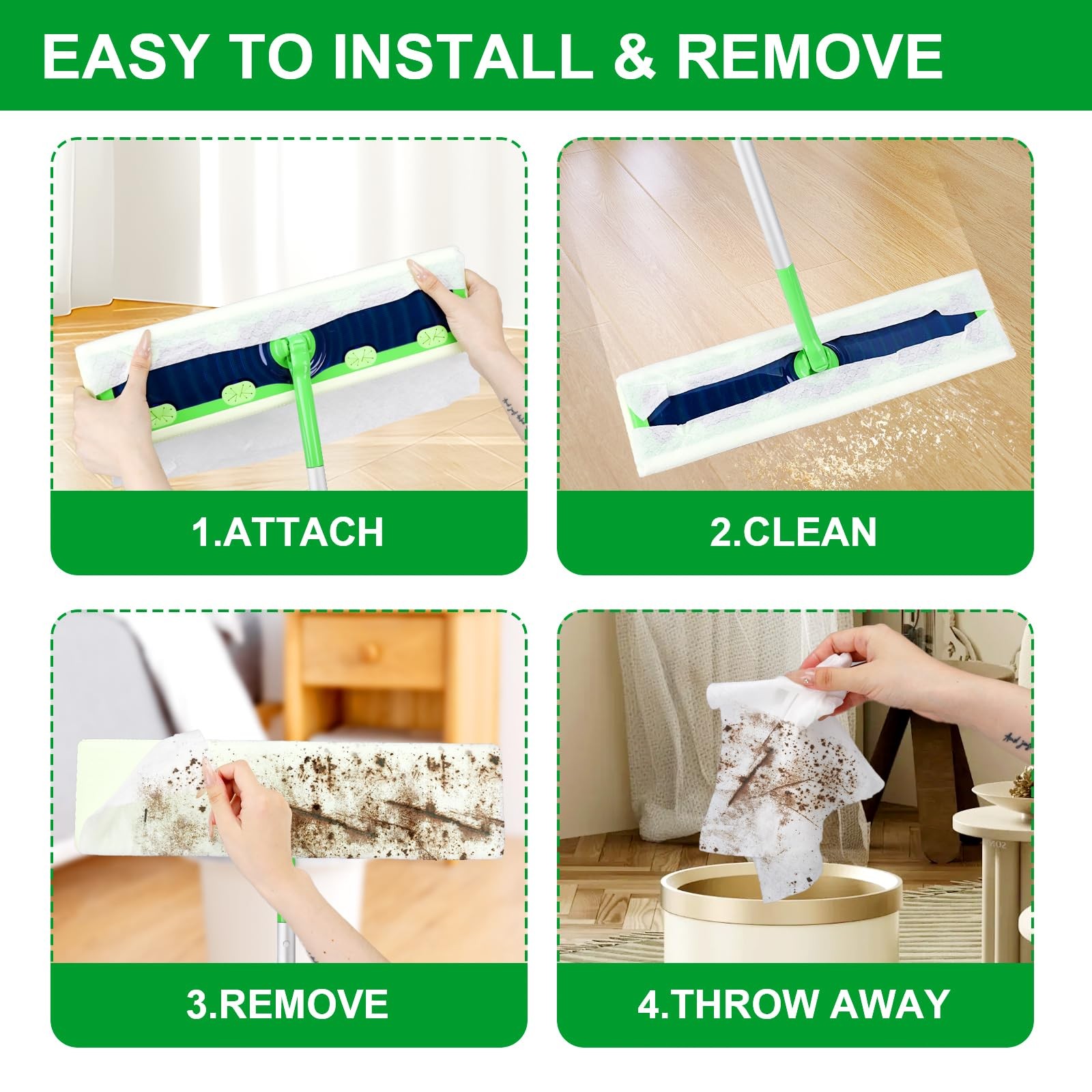 Xl Dry Sweeping Cloths For Swiffer Sweeper Xl Mop 50 Count Disposable Xlarge Pet