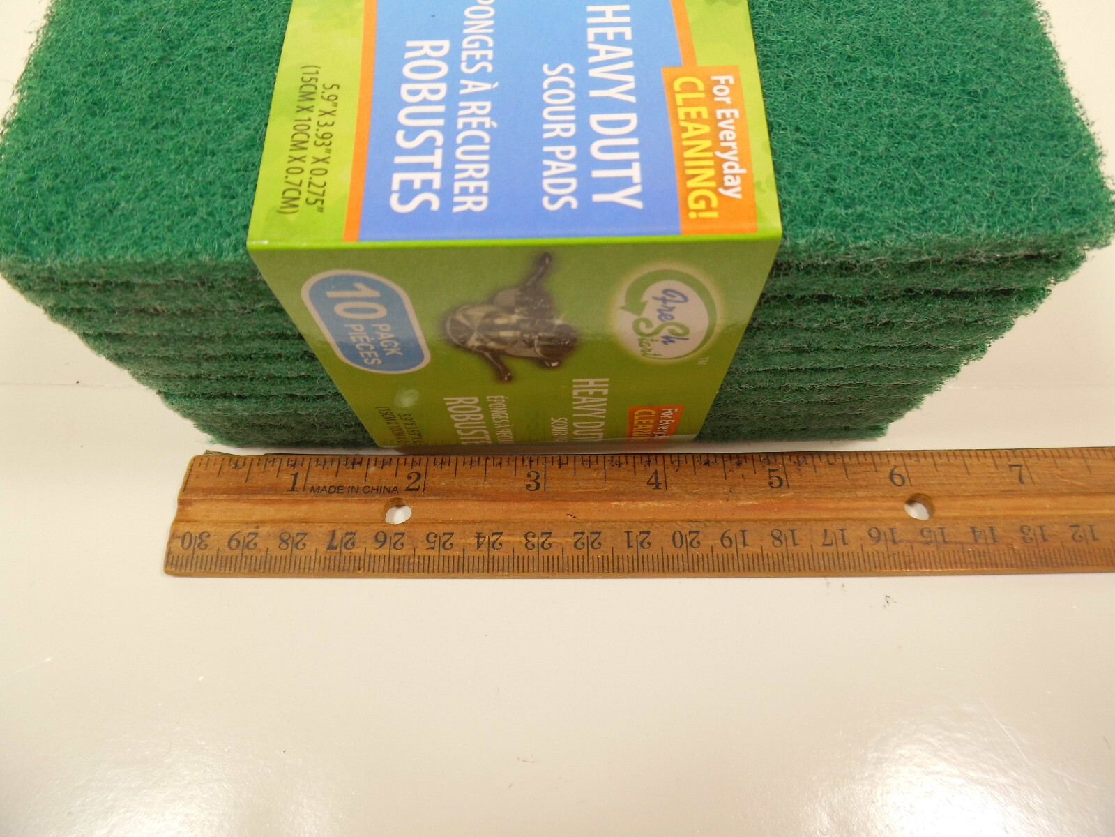 Scouring Pads Heavy Duty Scour Pad 10 Pieces Scrubbing Cleaning Pot Cleaner Set