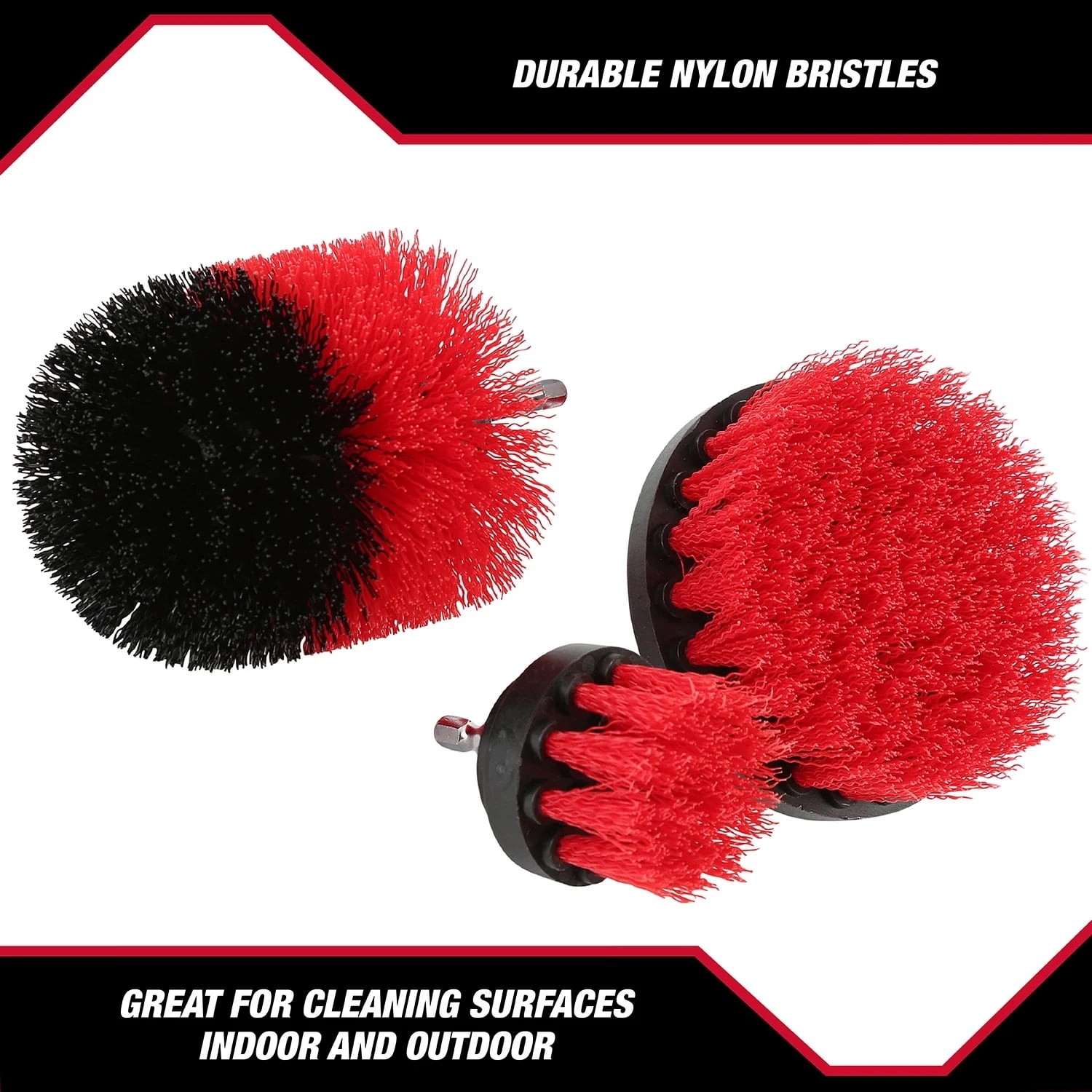 Hyper Tough 4-Piece Scrub Brush Cleaning Set For Power Drills Holiday Gift